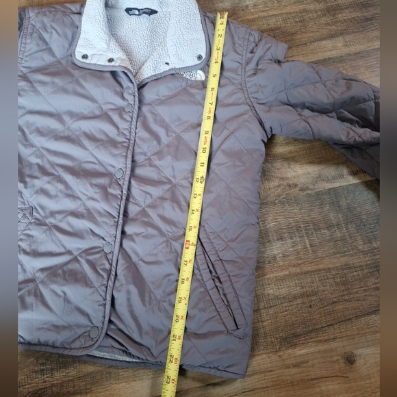 North Face Gray/Purple Lightweight Quilt Puffer Jacket Size Small - Picture 12 of 13